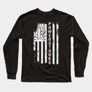 Powerstroke American Flag Long Sleeve T-Shirt